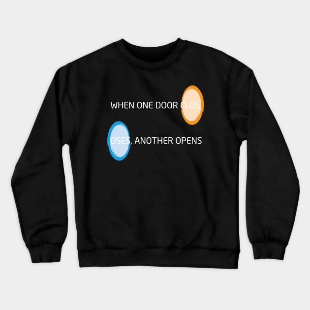 Portal Doors Crewneck Sweatshirt by JJFDesigns